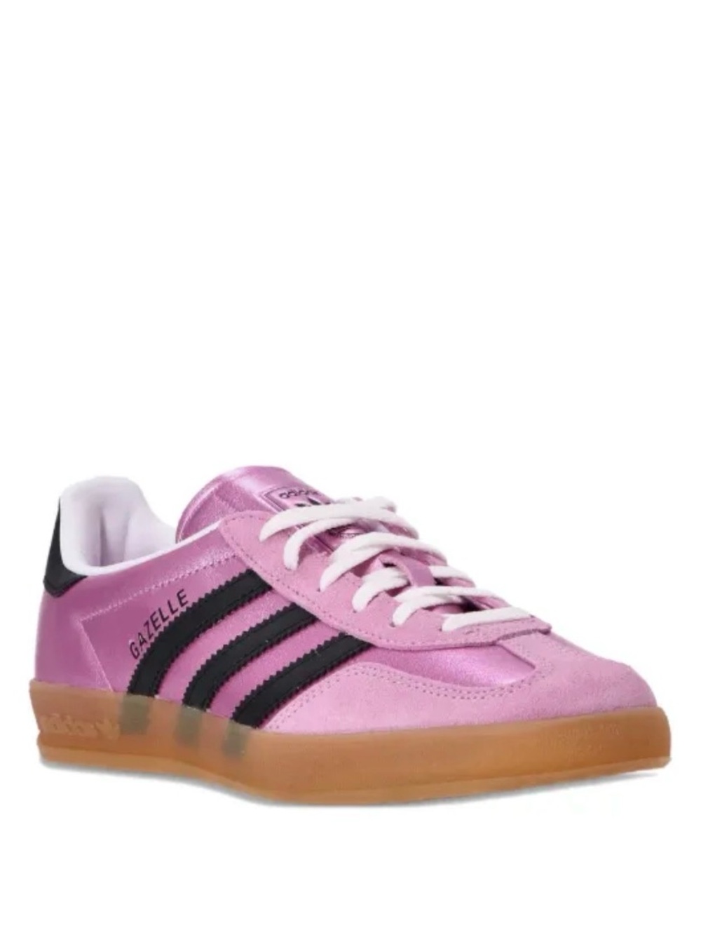 adidas Gazelle Metallic Pink and Black Sneakers - Picture 4 of 8